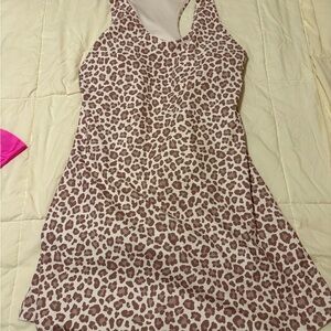 Pink Lily Leopard Print Dress